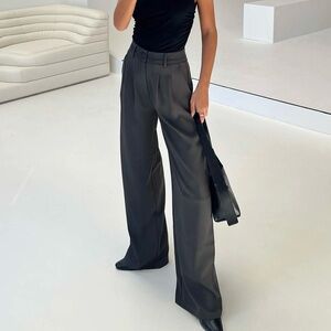 Princess Polly Archer Pants Slate